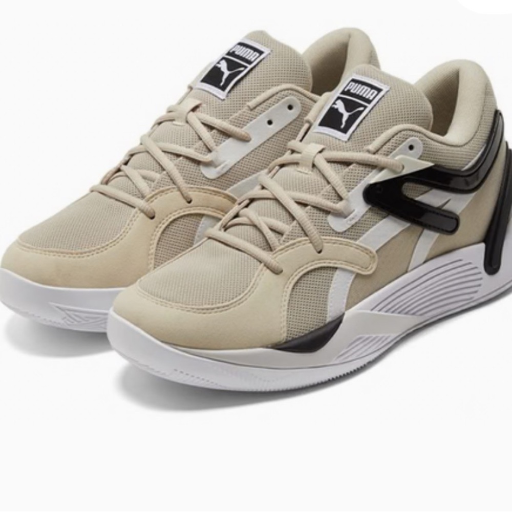 [PUMA] EUC TRC Blaze Court Basketball Shoes - Black and Tan